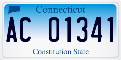 CT license plate AC01341