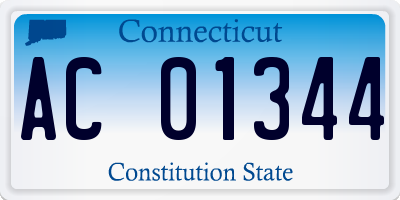 CT license plate AC01344