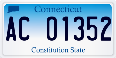CT license plate AC01352