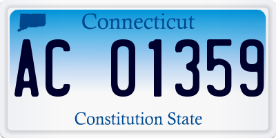 CT license plate AC01359