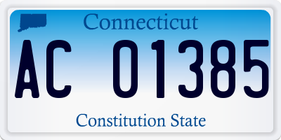 CT license plate AC01385