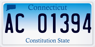 CT license plate AC01394