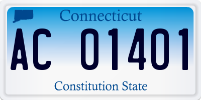 CT license plate AC01401