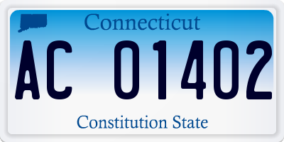 CT license plate AC01402