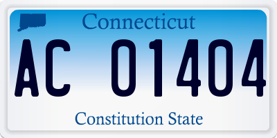 CT license plate AC01404