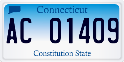 CT license plate AC01409