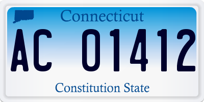 CT license plate AC01412