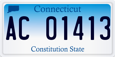 CT license plate AC01413