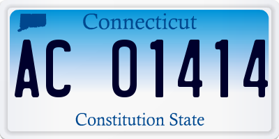 CT license plate AC01414