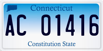 CT license plate AC01416