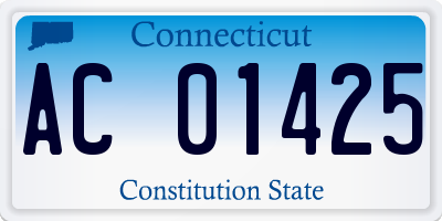CT license plate AC01425