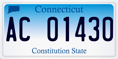 CT license plate AC01430