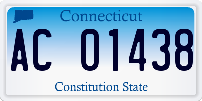 CT license plate AC01438