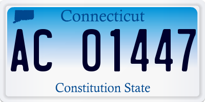 CT license plate AC01447
