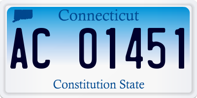 CT license plate AC01451