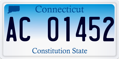 CT license plate AC01452
