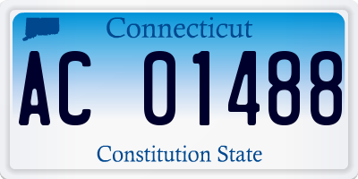 CT license plate AC01488