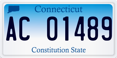 CT license plate AC01489