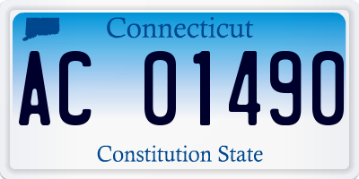 CT license plate AC01490