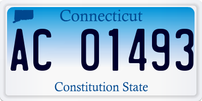 CT license plate AC01493