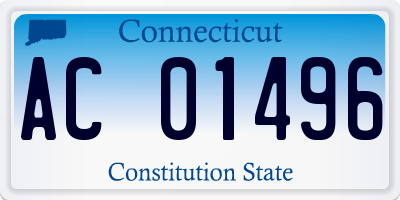 CT license plate AC01496