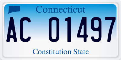 CT license plate AC01497