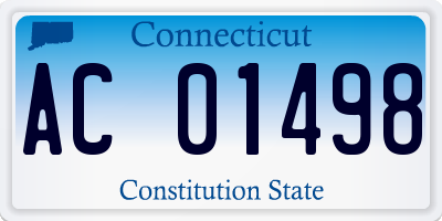 CT license plate AC01498