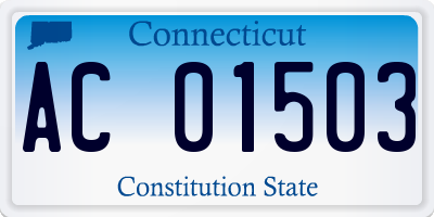 CT license plate AC01503