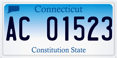 CT license plate AC01523