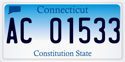 CT license plate AC01533