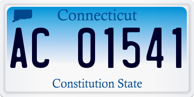 CT license plate AC01541
