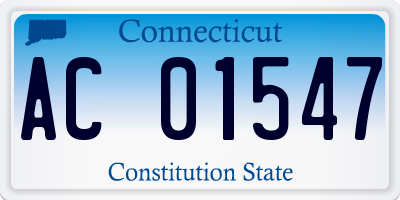 CT license plate AC01547