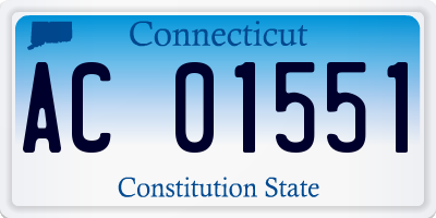 CT license plate AC01551
