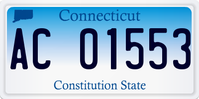 CT license plate AC01553