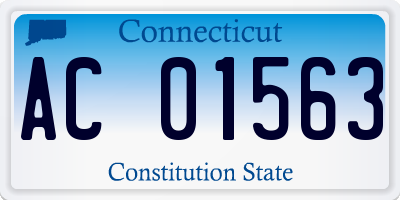 CT license plate AC01563