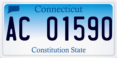 CT license plate AC01590