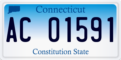 CT license plate AC01591