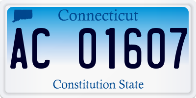 CT license plate AC01607