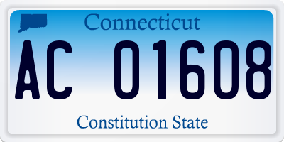CT license plate AC01608