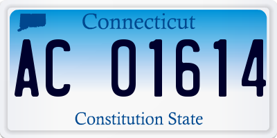 CT license plate AC01614