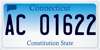 CT license plate AC01622