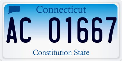 CT license plate AC01667