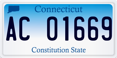 CT license plate AC01669