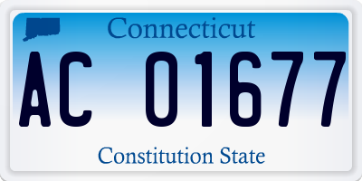 CT license plate AC01677