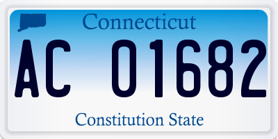 CT license plate AC01682