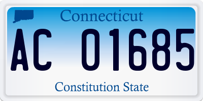 CT license plate AC01685