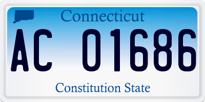 CT license plate AC01686