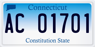 CT license plate AC01701