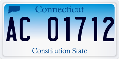 CT license plate AC01712