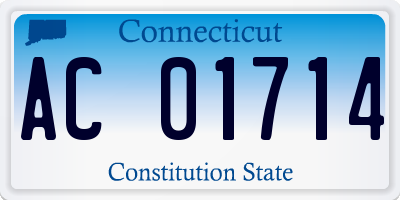 CT license plate AC01714